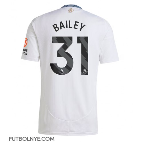 Camiseta Aston Villa Leon Bailey #31 Visitante Equipación 2024-25 manga corta